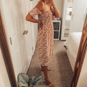 Floral midi dress